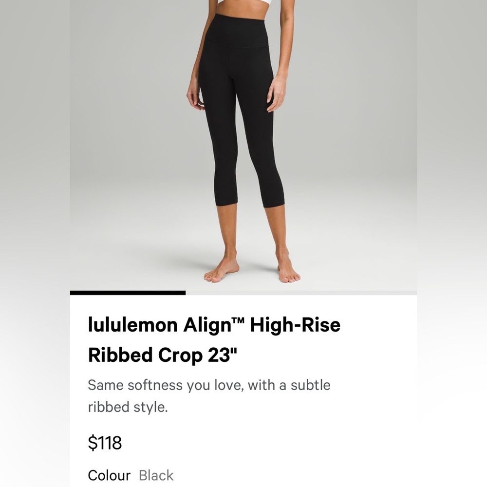 LULULEMON RIBBED LEGGINGS